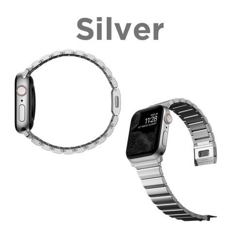NOMAD Apple Watch Aluminum Band シルバー